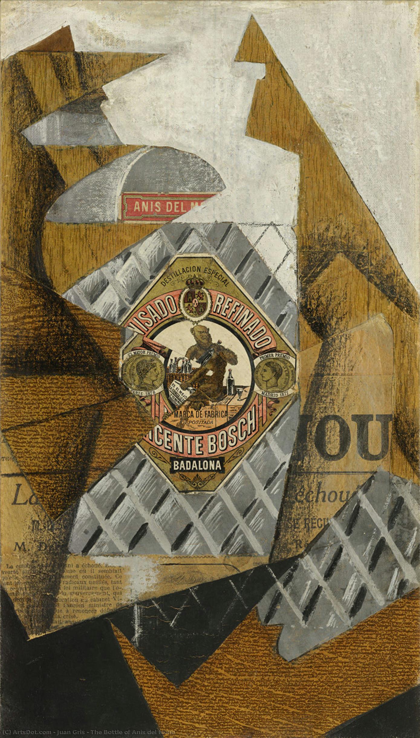 The Bottle Of Anís Del Mono — Juan Gris