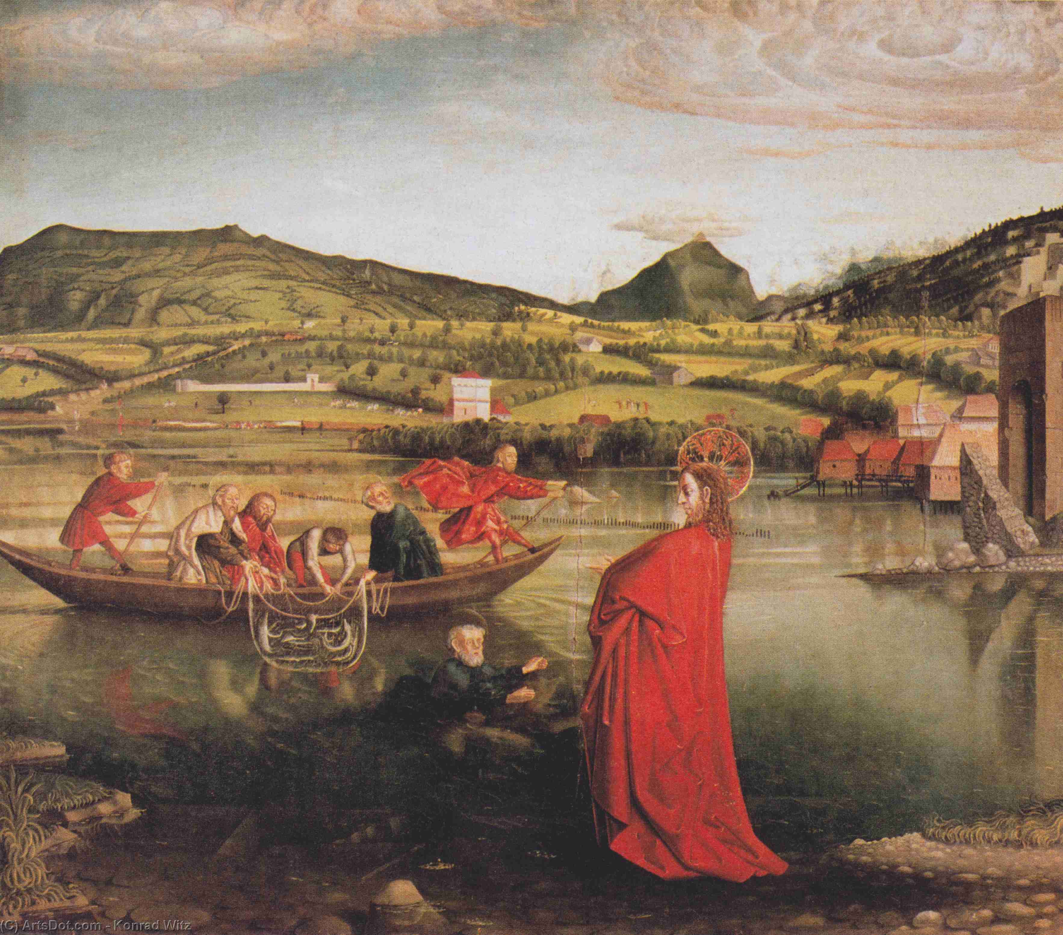 The Miraculous Draught Of Fishes (peter's Altar Table) — Konrad Witz