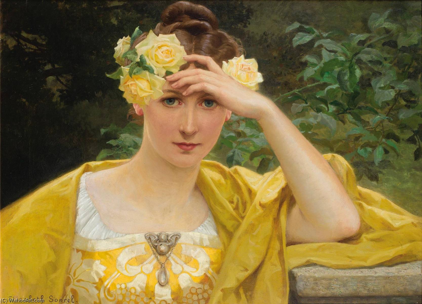 Jeune Fille En Jaune — Elisabeth Sonrel