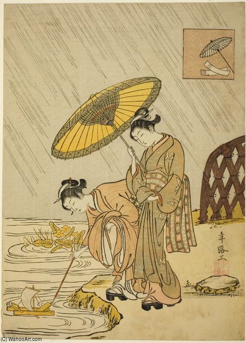 Parody Of The Seven Komachis — Suzuki Harunobu