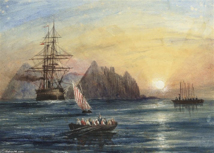 Off The Coast Of St Helena En-route To Sri Lanka — Andrew Nicholl