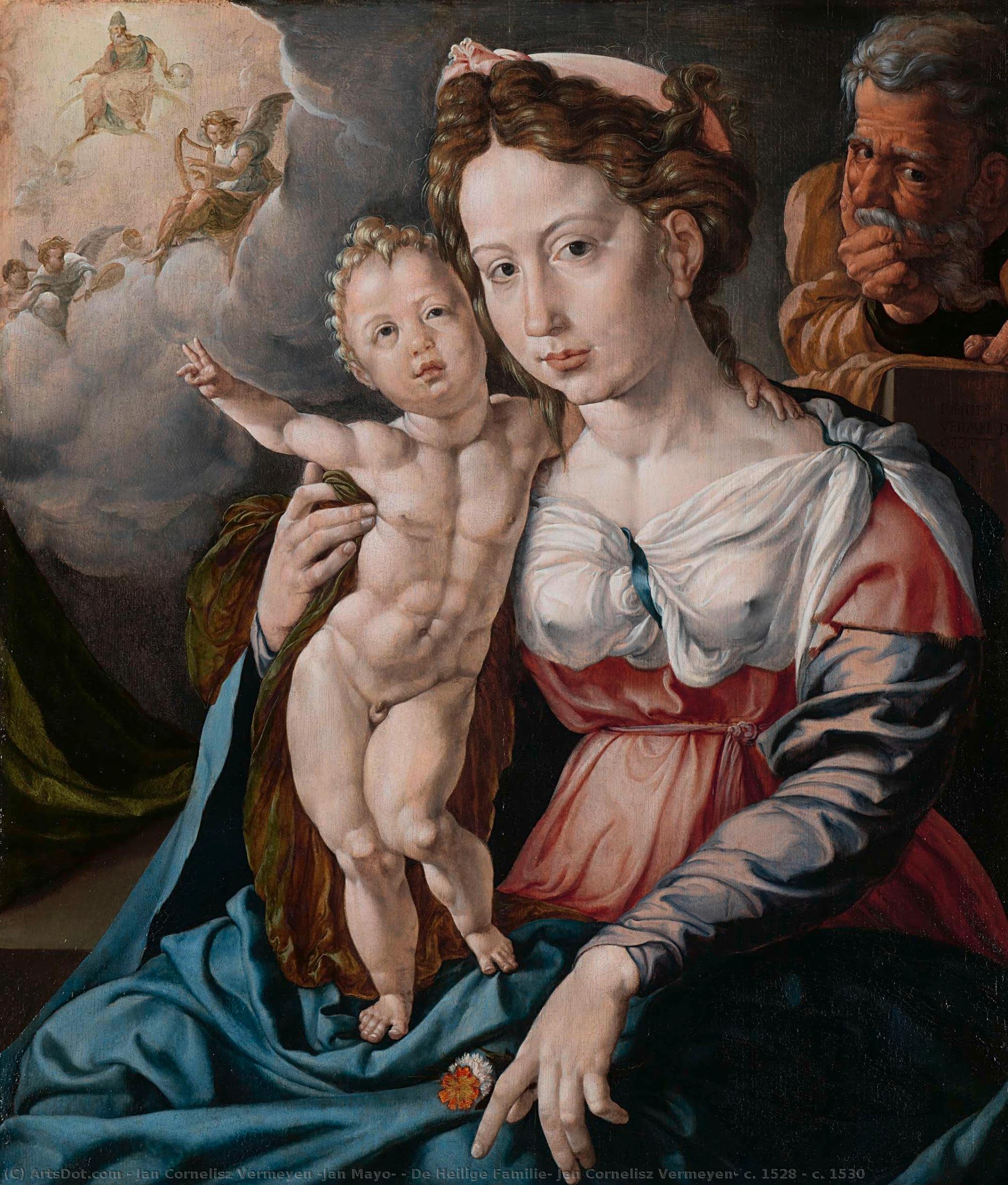 De Heilige Familie, Jan Cornelisz Vermeyen, C. 1528 - C. 1530 — Jan Cornelisz Vermeyen (jan Mayo)