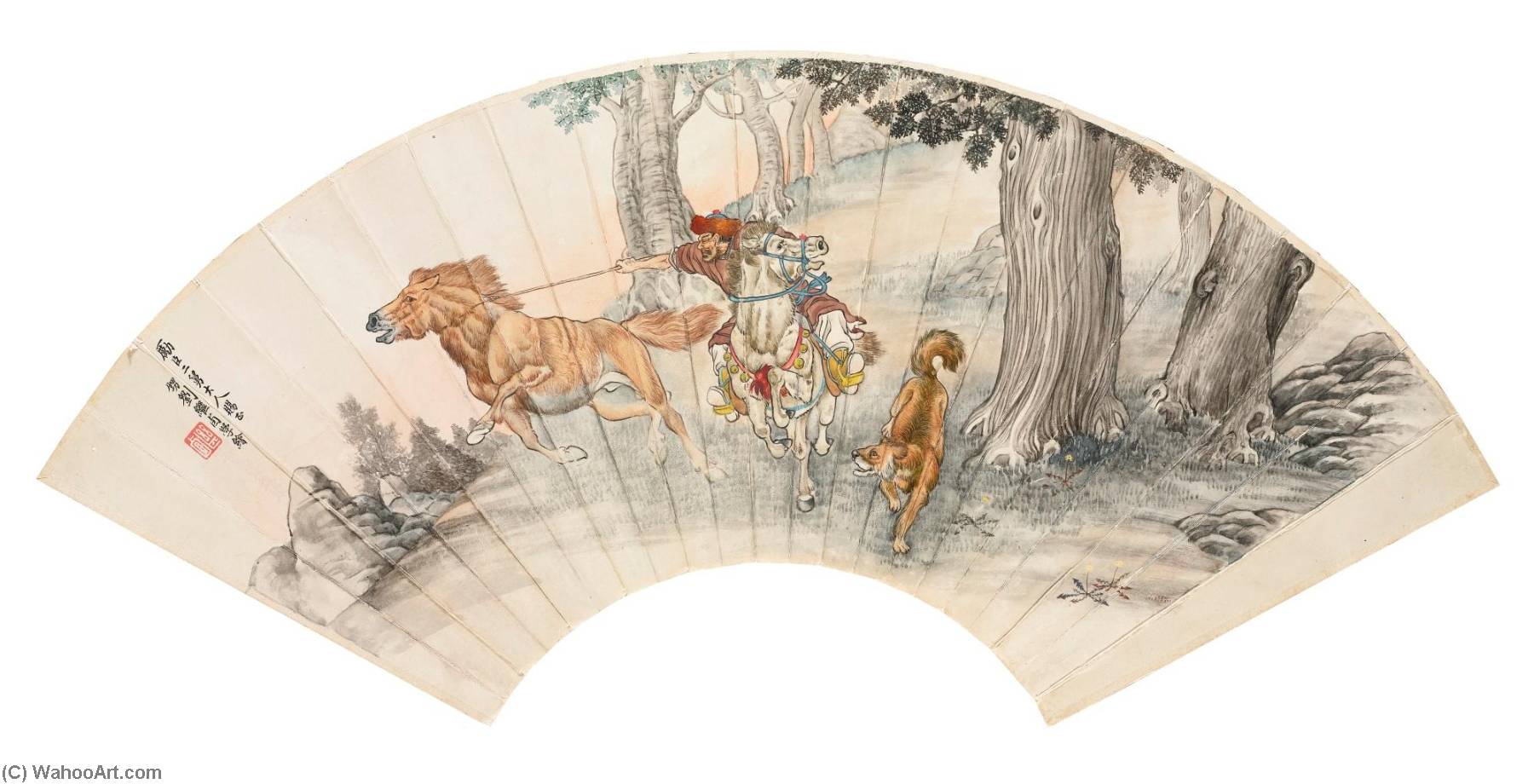 Scene Of Horse Capture — Liu Jiyou