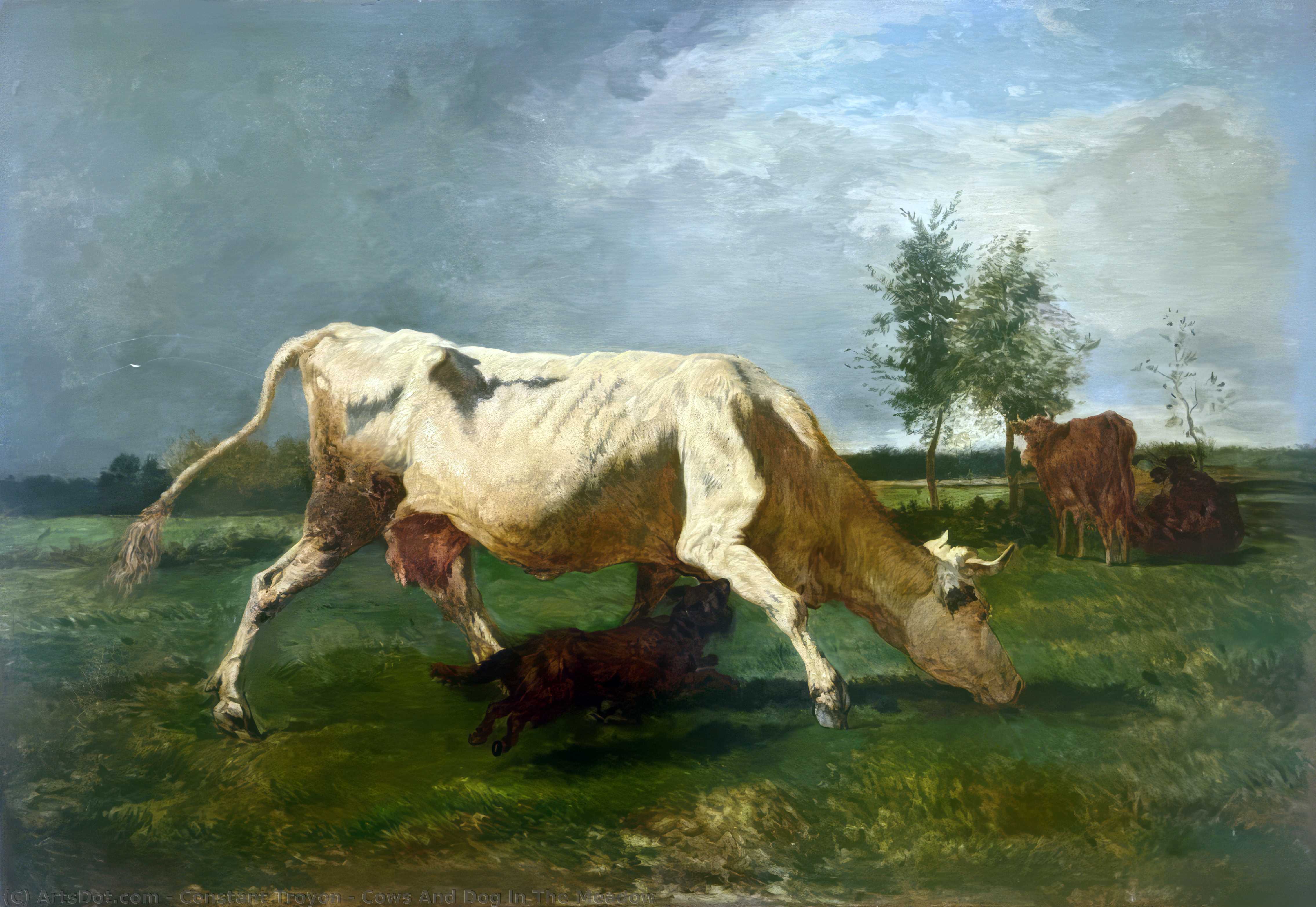 Cows And Dog In The Meadow — Константин Тройон