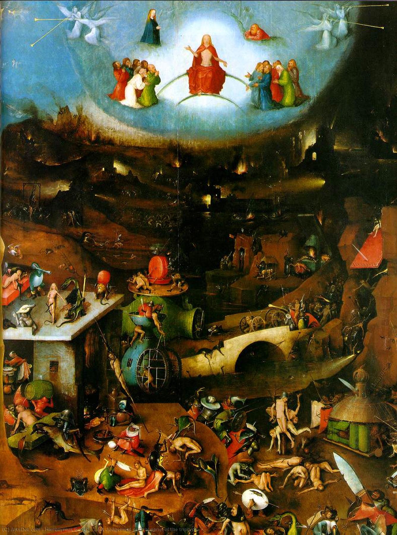 Last Judgement Central Panel Of The Triptych — Hieronymus Bosch