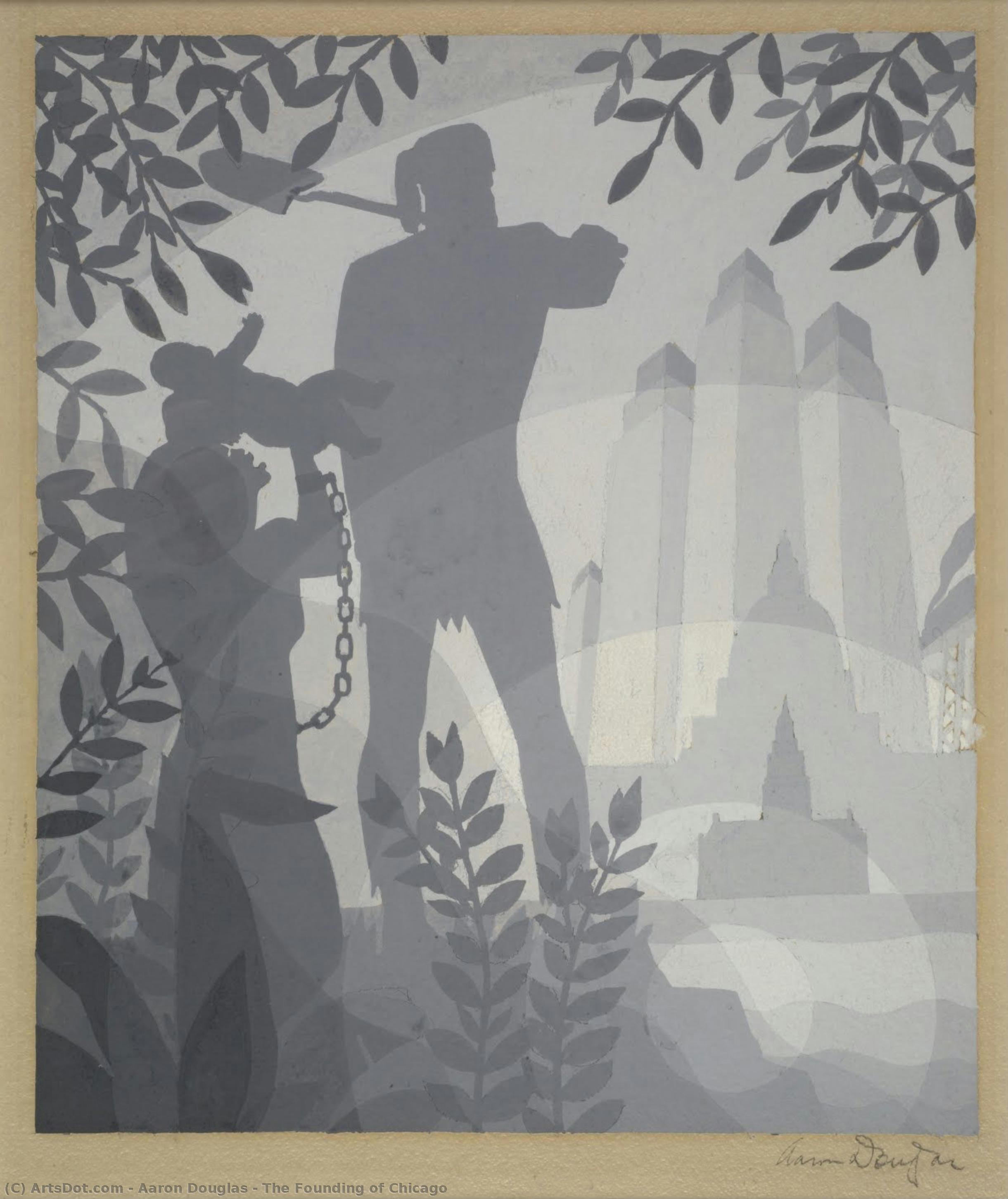 The Founding Of Chicago — Aaron Douglas