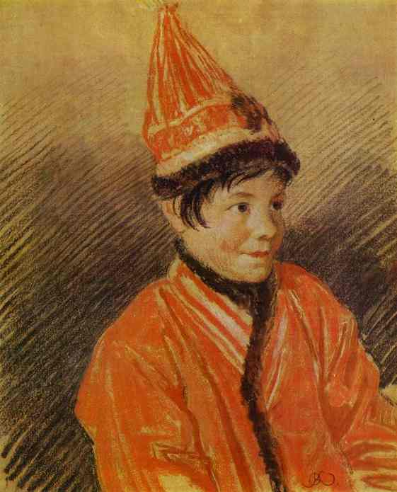 Portrait Of A Kalmyk Woman Bayausta — Orest Adamowitsch Kiprenski