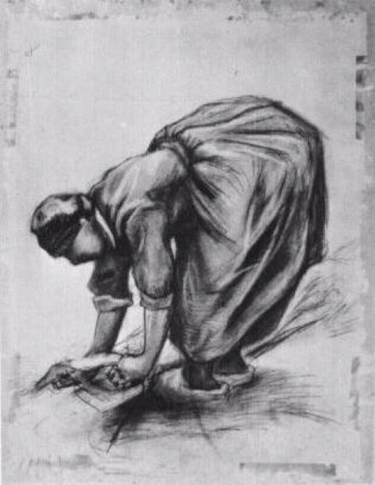Mujer Campesina, Encorvada — Vincent Willem Van Gogh