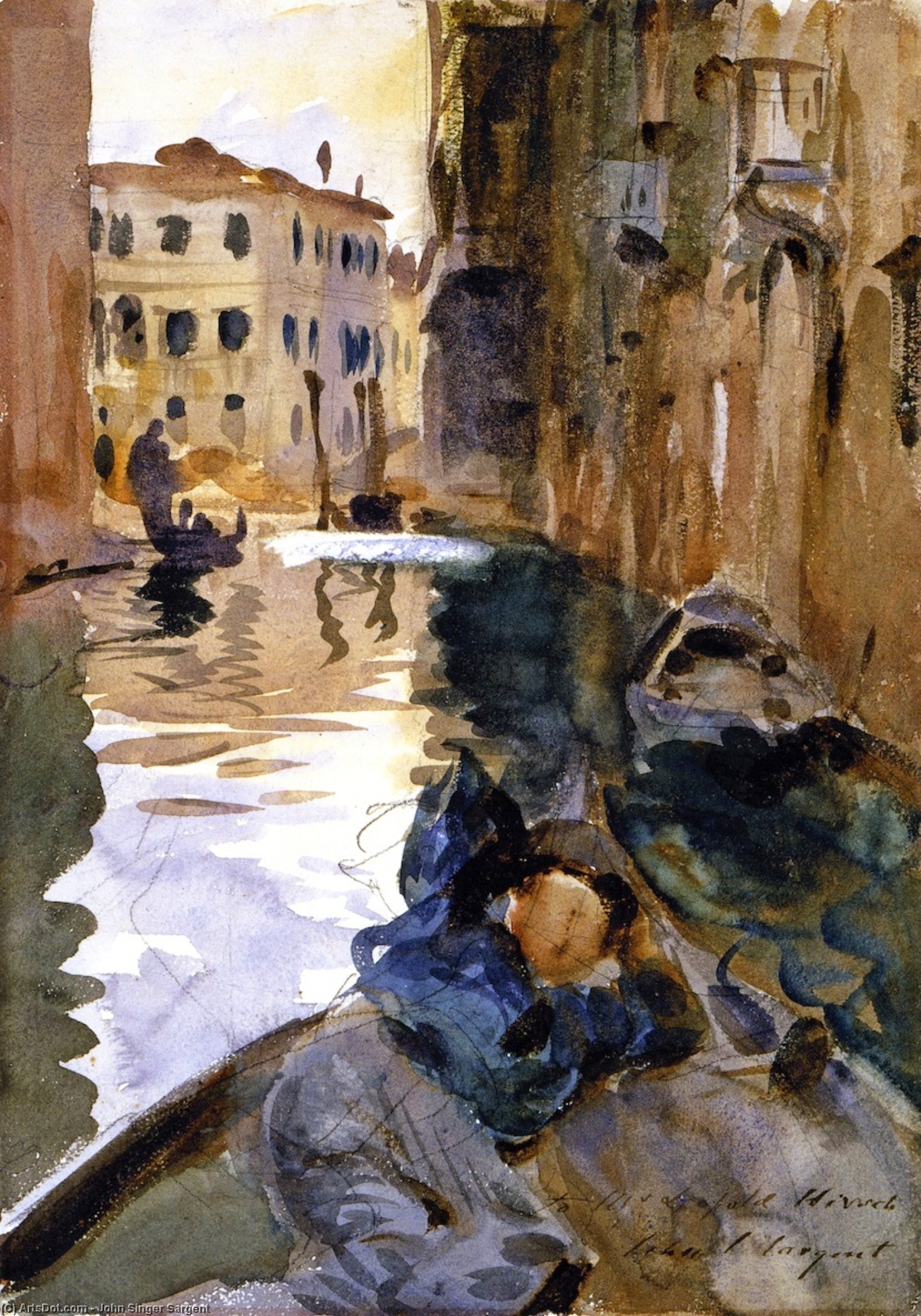 Gondolier Resting — Сарджент