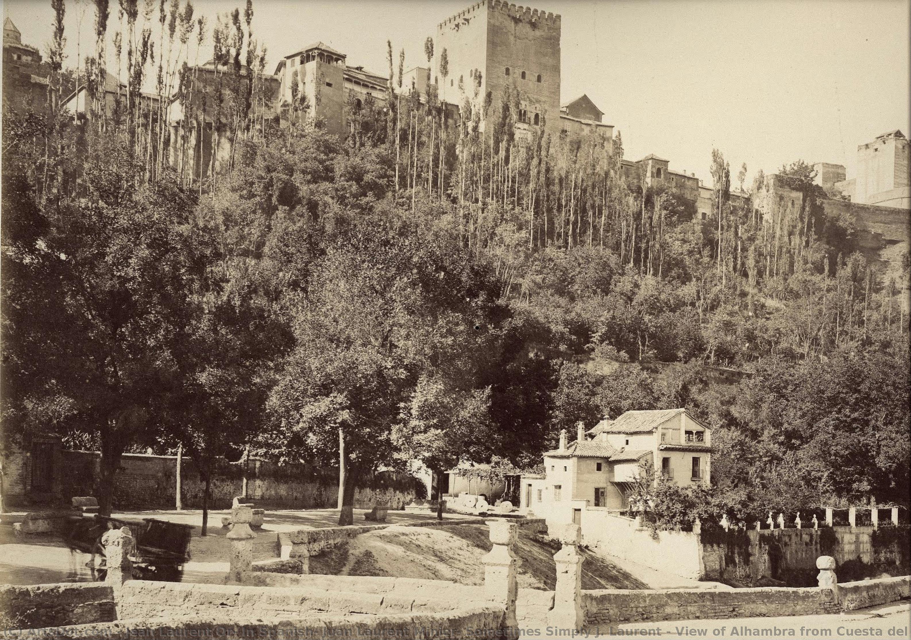 View Of Alhambra From Cuesta Del Chapiz — Jean Laurent Or, In Spanish, Juan Laurent Minier; Sometimes Simply J. Laurent