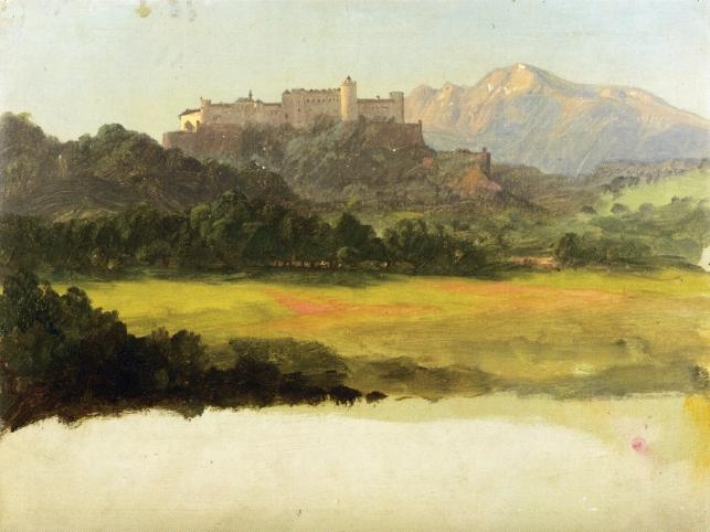 Salzburg, Austria, View Of The Castle — Frederic Edwin Church