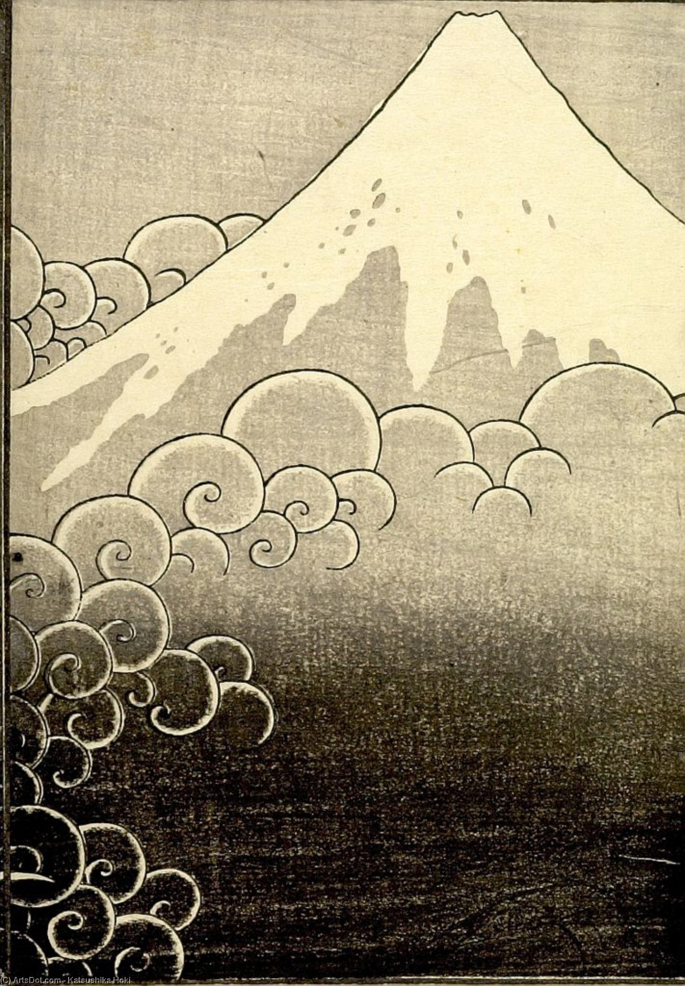 Fuji And Ascending Dragon — Katsushika Hokusai