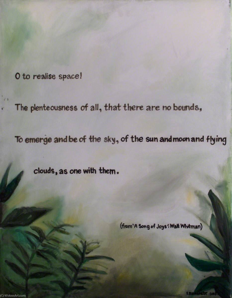'o To Realise Space…' — Sarah Bernhardt