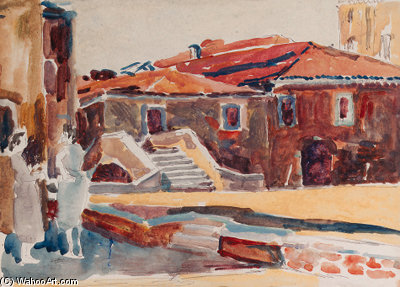 Venetian Bridge With Figures — ダンカン・グラント