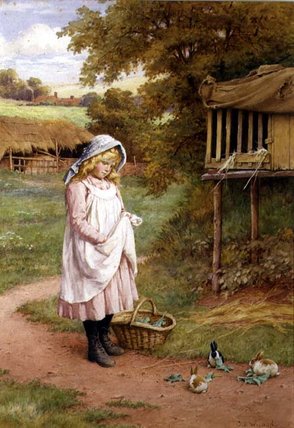 Feeding The Rabbits — Charles Edward Wilson