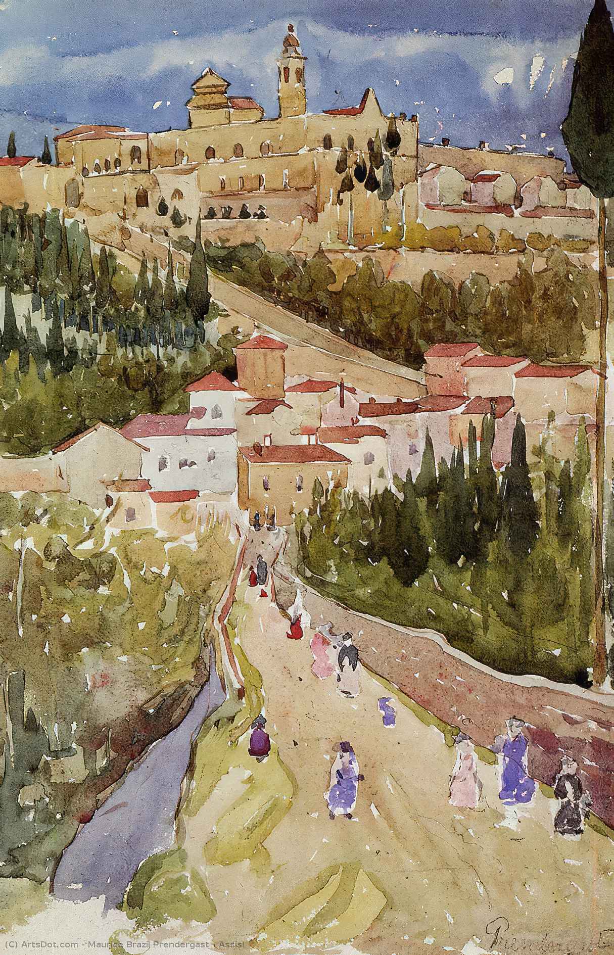 Assisi — Maurice Brazil Prendergast
