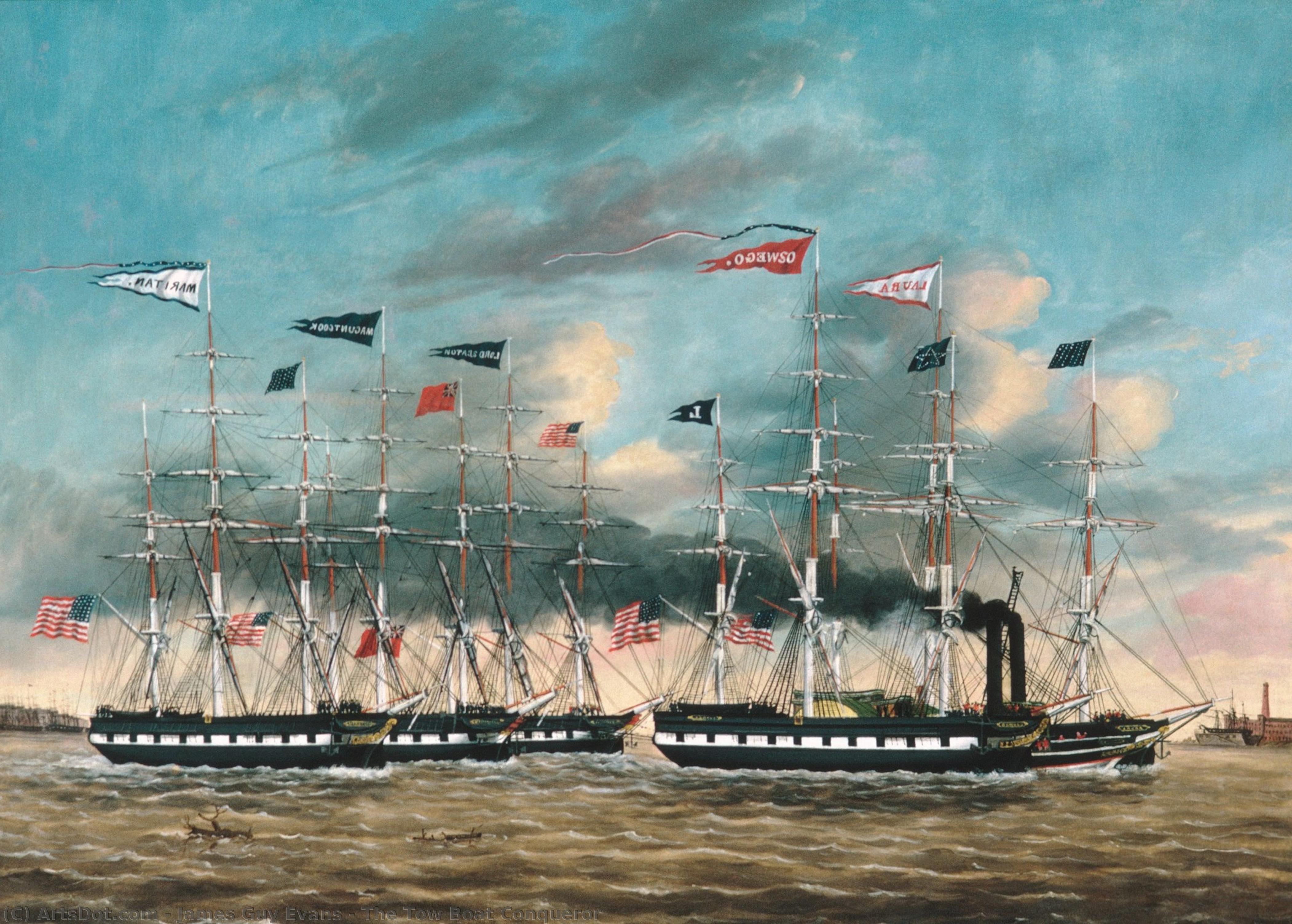 The Tow Boat Conqueror — James Guy Evans