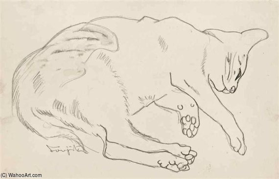 Chat Endormi — Léonard Tsuguharu Foujita