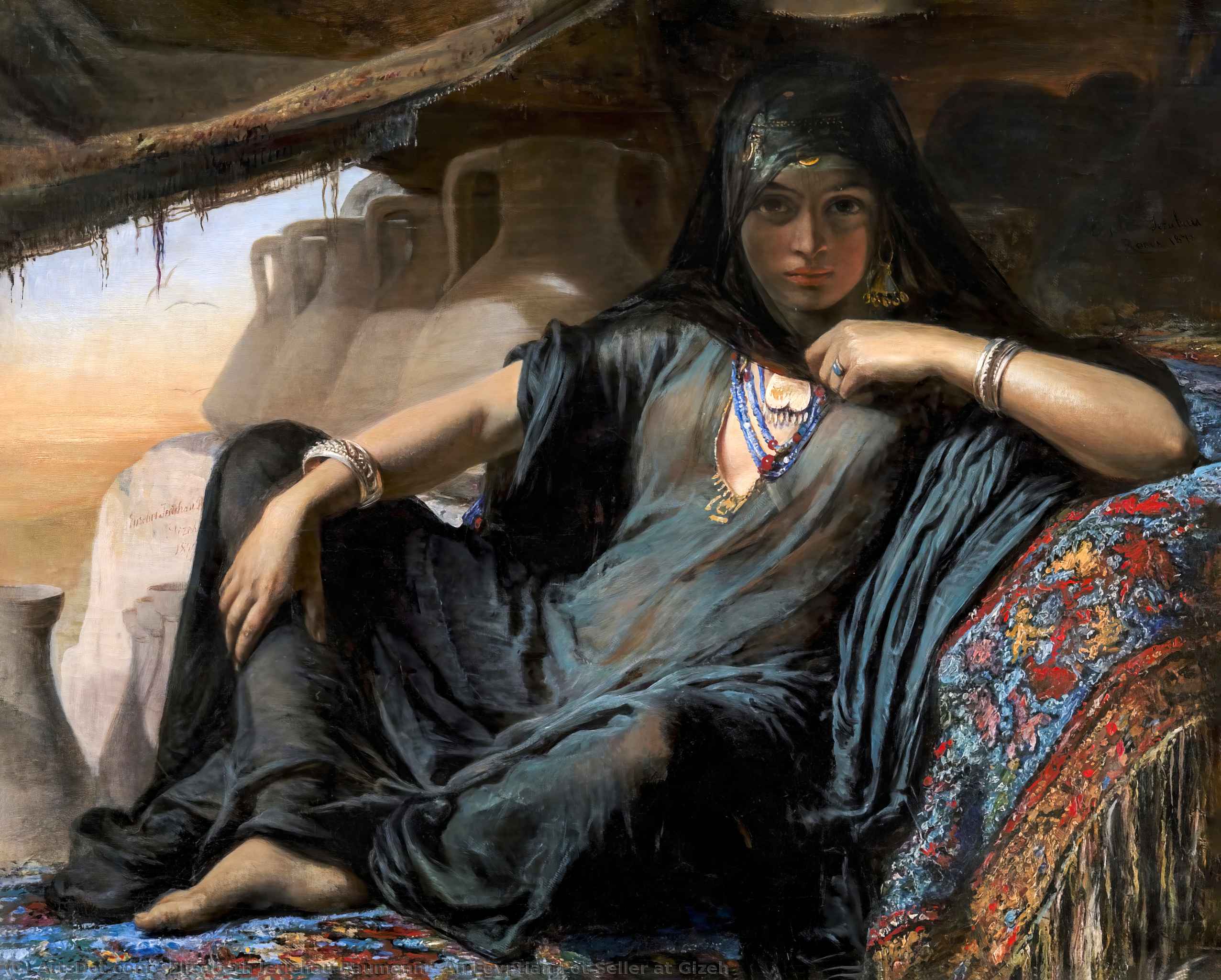 An Egyptian Pot Seller At Gizeh — Elisabeth Jerichau-baumann