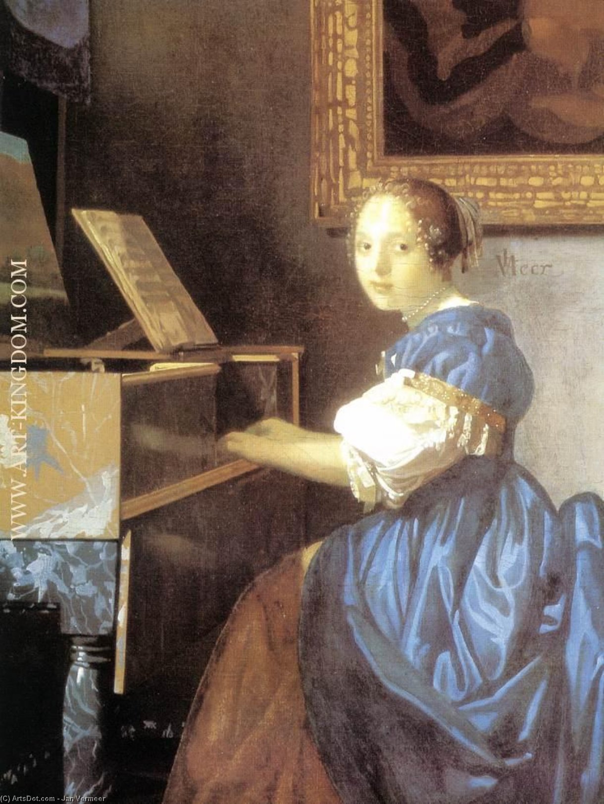 Lady Seated At A Virginal — Johannes Vermeer