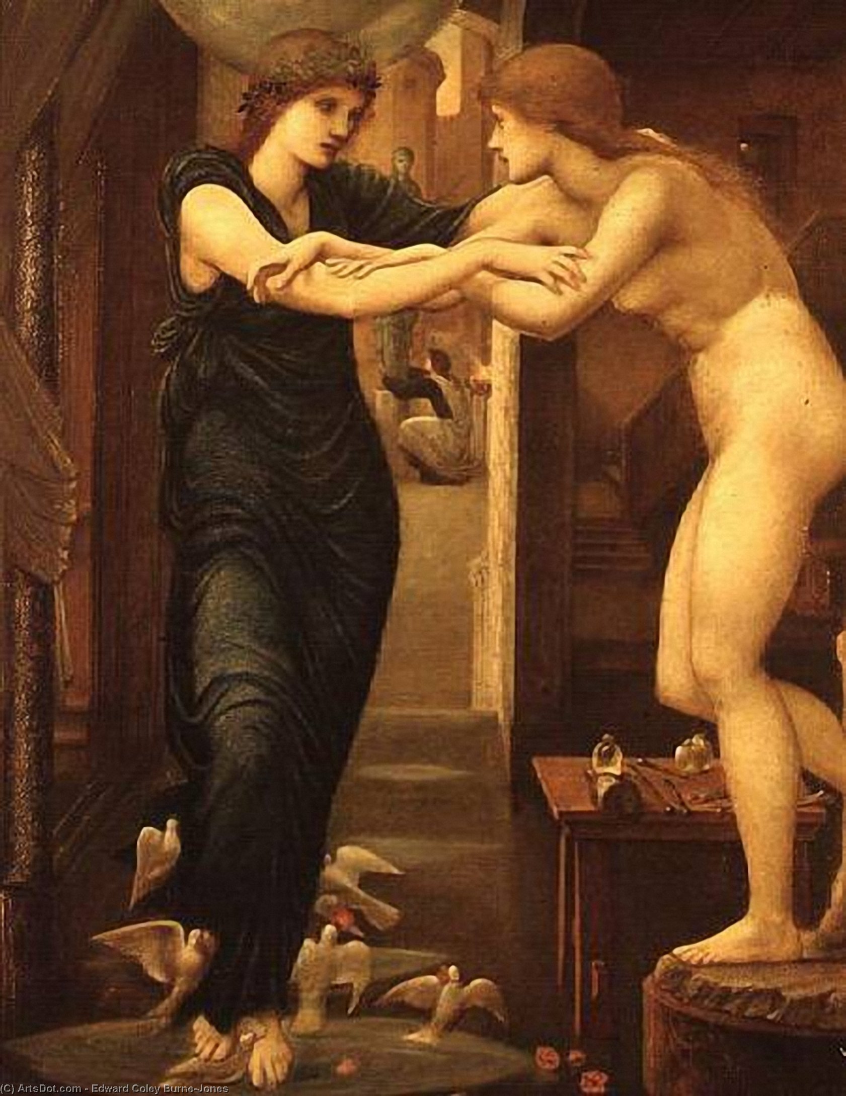The Godhead Fires, Pygmalion — Edward Coley Burne-jones