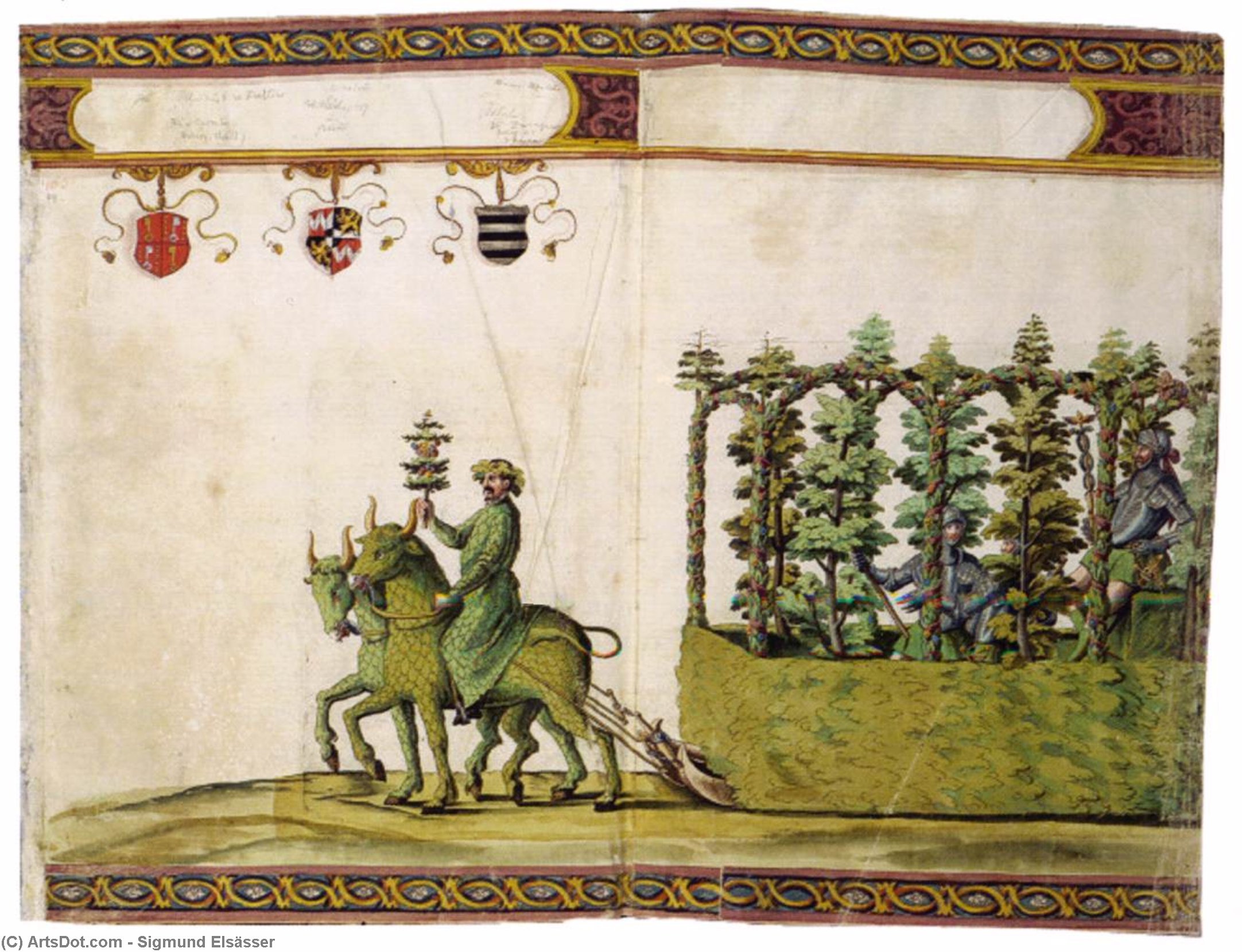 Wedding Festival Book Of Archduke Ferdinand Ii: Mercury And Carriage — Sigmund Elsässer