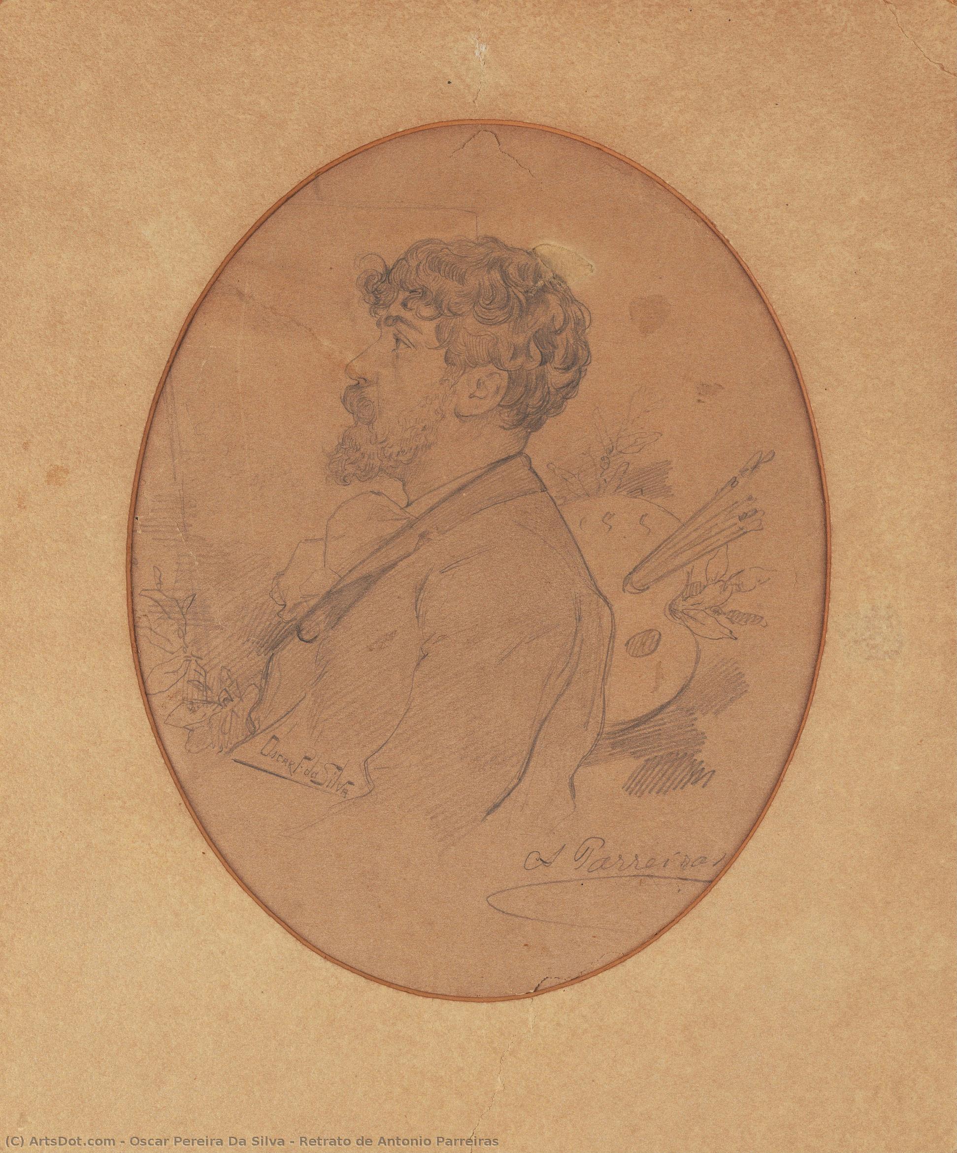 Retrato De Antonio Parreiras — Oscar Pereira Da Silva