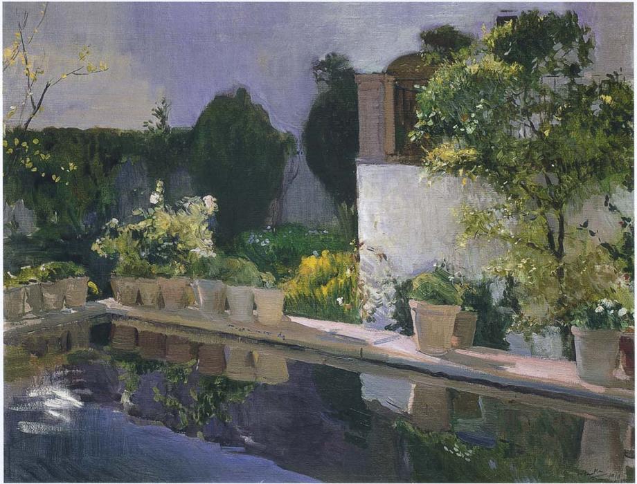 Reservoir At The Alcazar In Seville — Joaquín Sorolla Y Bastida