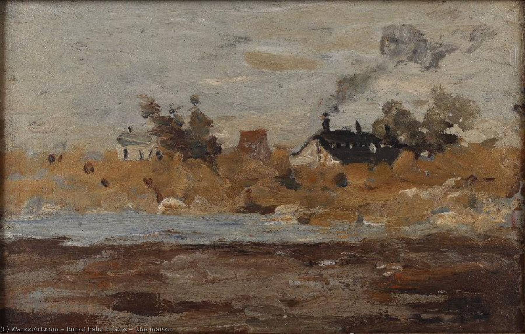 Une Maison — Buhot Félix Hilaire