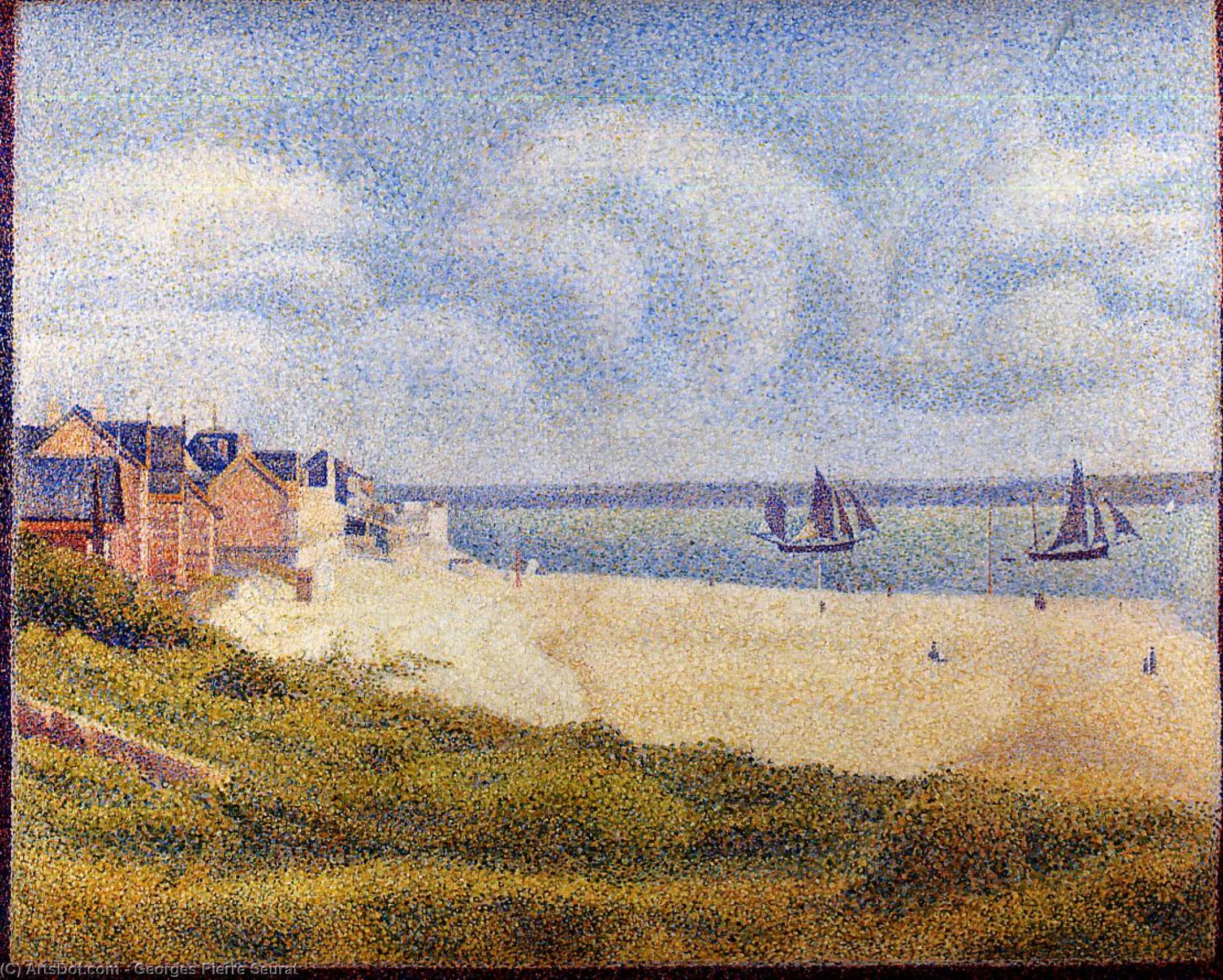 Le Crotoy, Downstream — Georges Pierre Seurat
