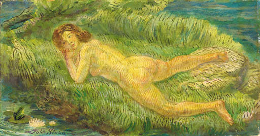 Nude And Frog — John French Sloan