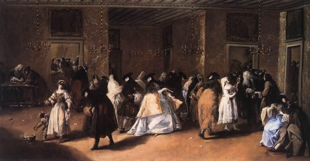 Il Ridotto (the Foyer) — Francesco Lazzaro Guardi