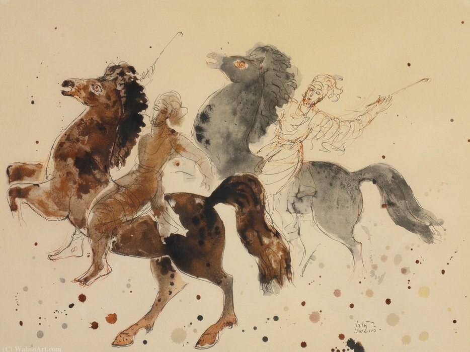 Visions Of Israel - Riders Of Negev — Reuven Rubin