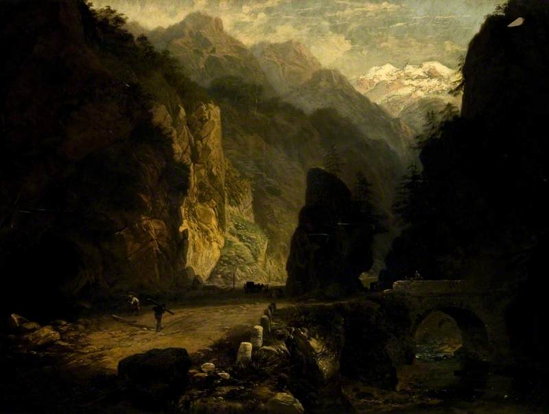 The Pass Of The Simeron, Switzerland — Henry Courtney Selous