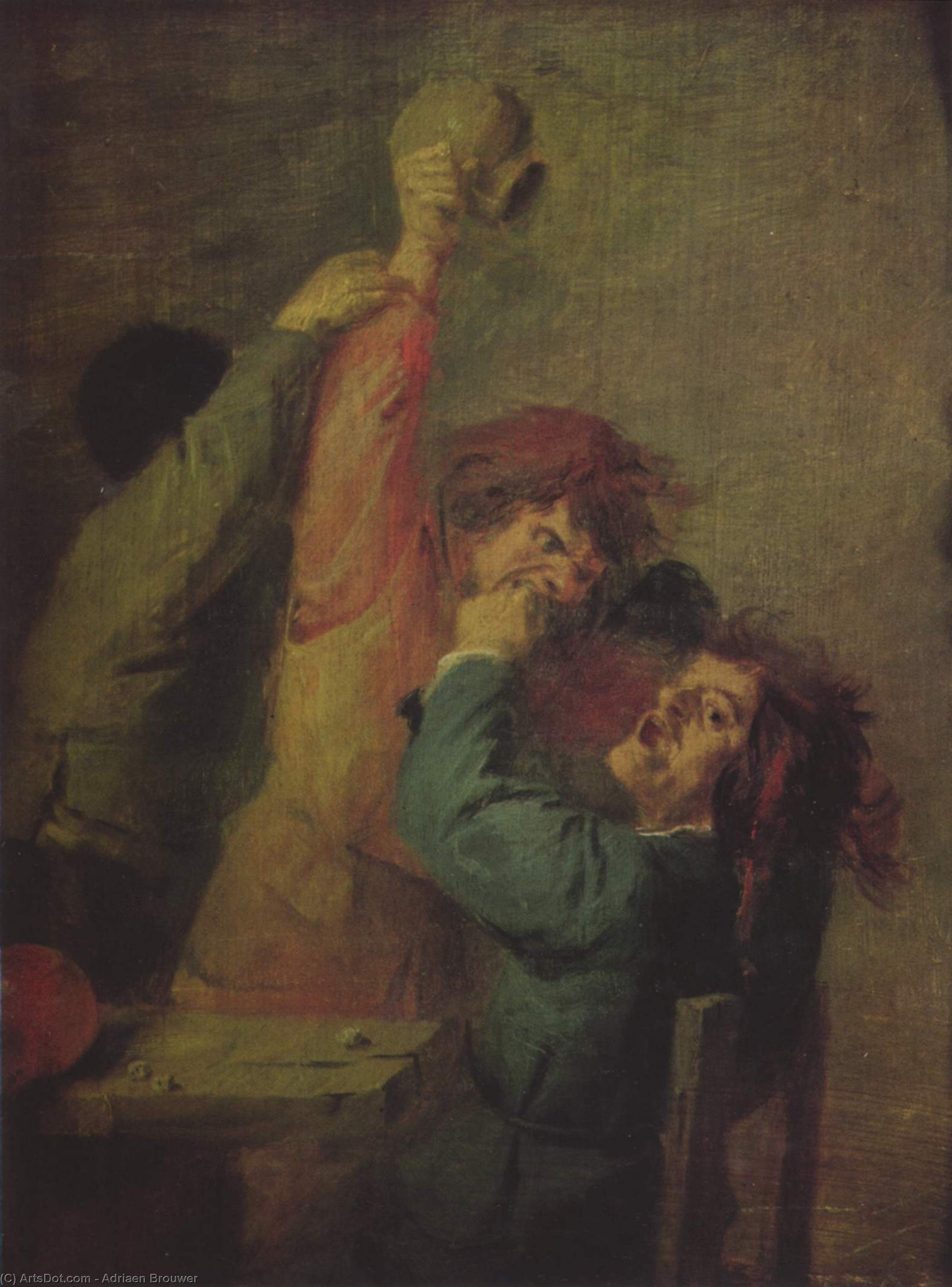 Smallholders Playing Dice — Adriaen Brouwer