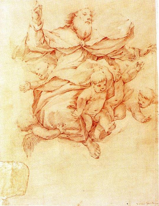 The Eternal Father In Glory And Putti — Лука Джордано