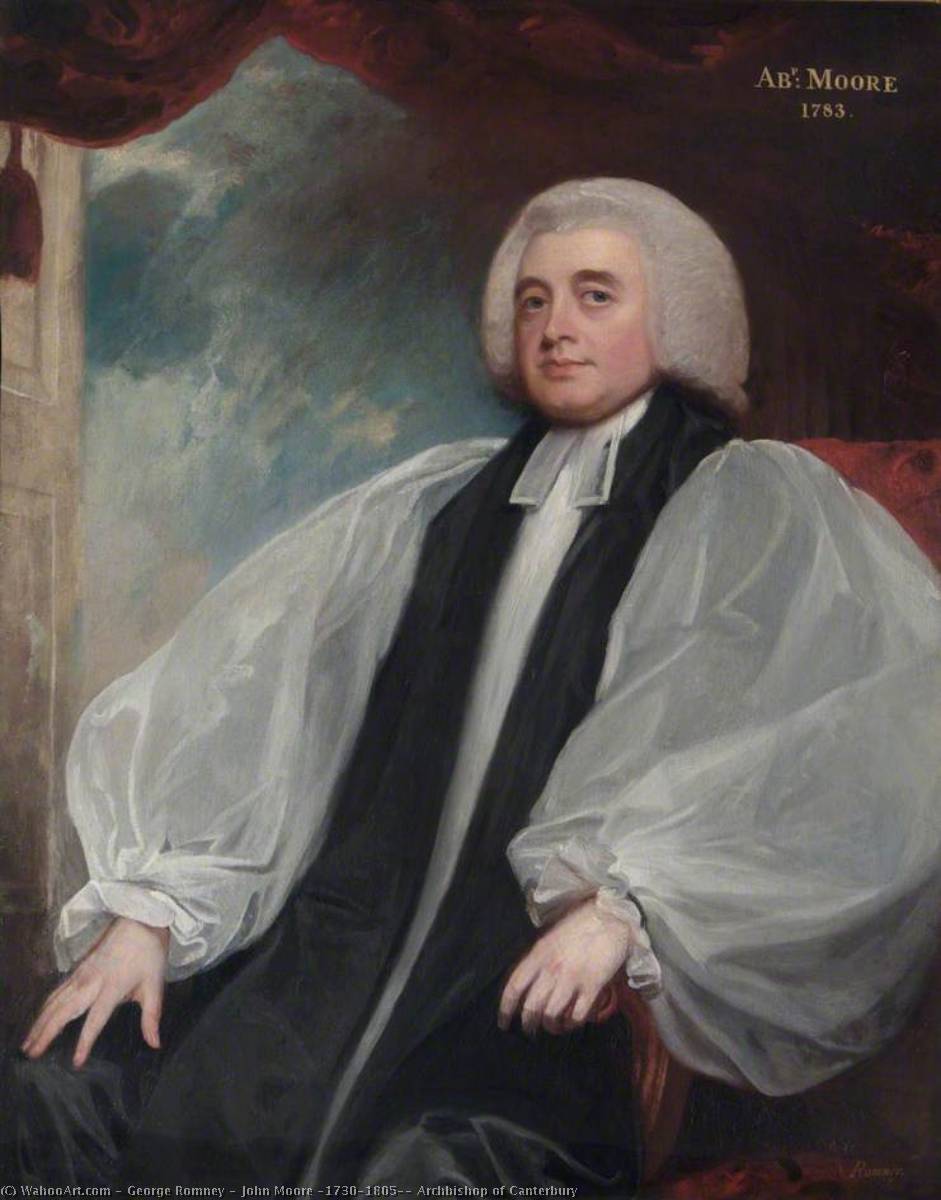 John Moore (1730–1805), Archbishop Of Canterbury — George Romney