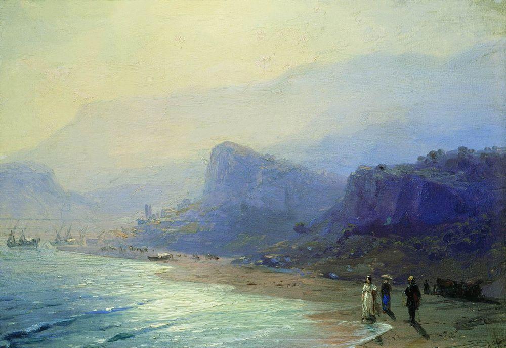 Pushkin And Raevskaya In Gurzuf — Ivan Konstantinovich Aivazovsky