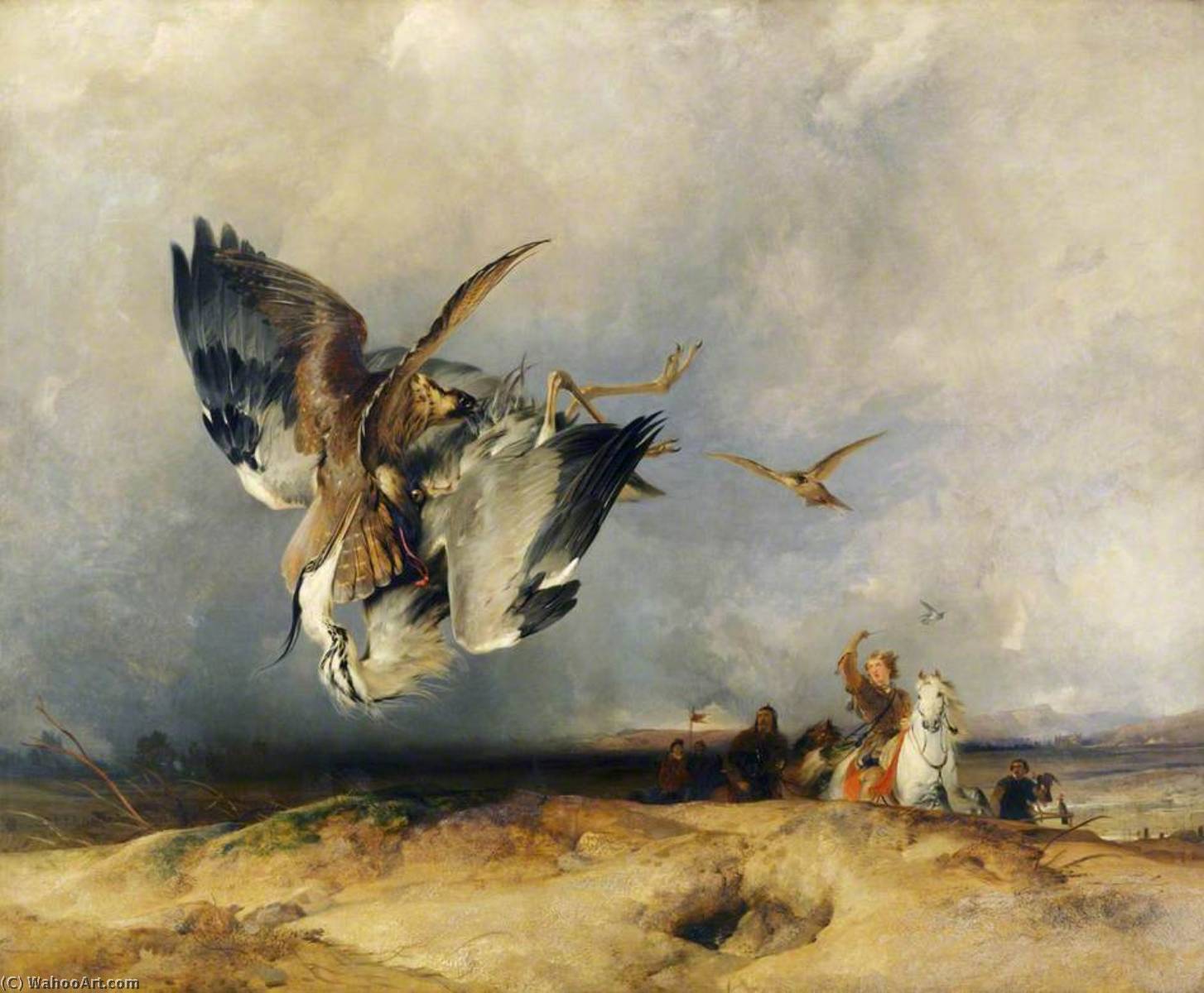 Hawking In The Olden Time — Sir Edwin Henry Landseer