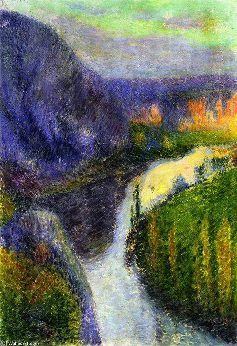 The Lot Valley, Near Saint-sirq Lapopie — アンリ・ジャン・ギルーム・マルタン