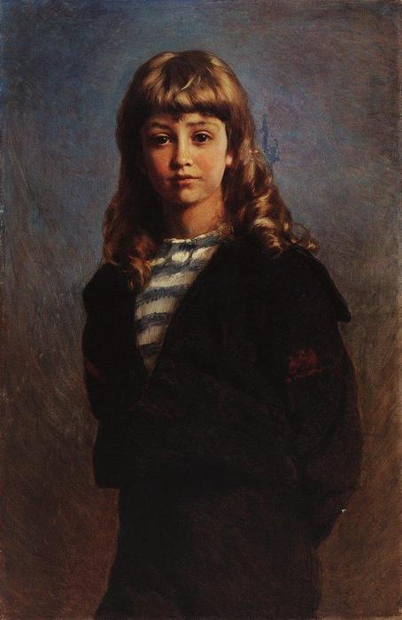 Serezha (portrait Of Son In Sailor Suit) — Konstantin Jegorowitsch Makowski