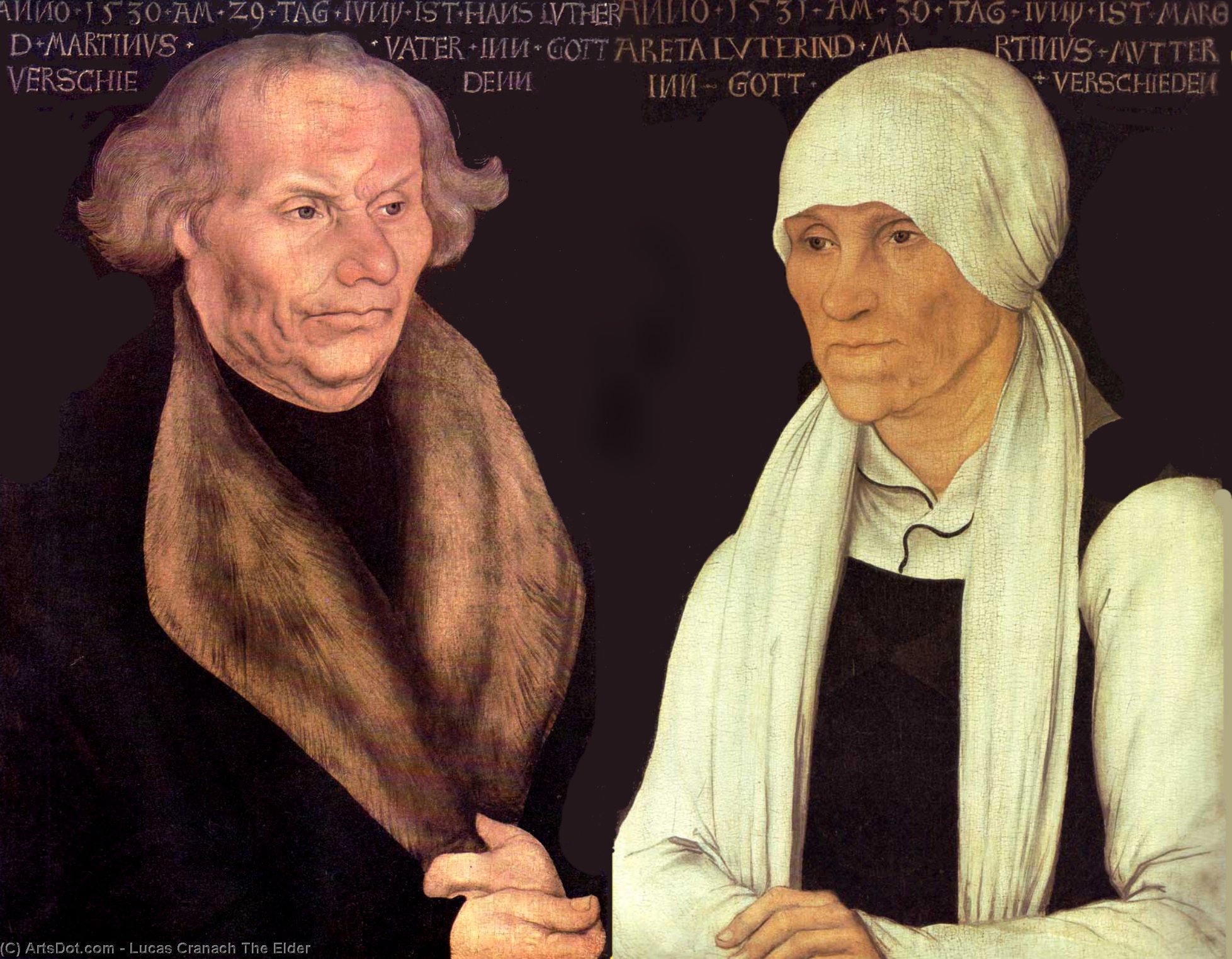Hans And Magrethe Luther — Lucas Cranach The Elder
