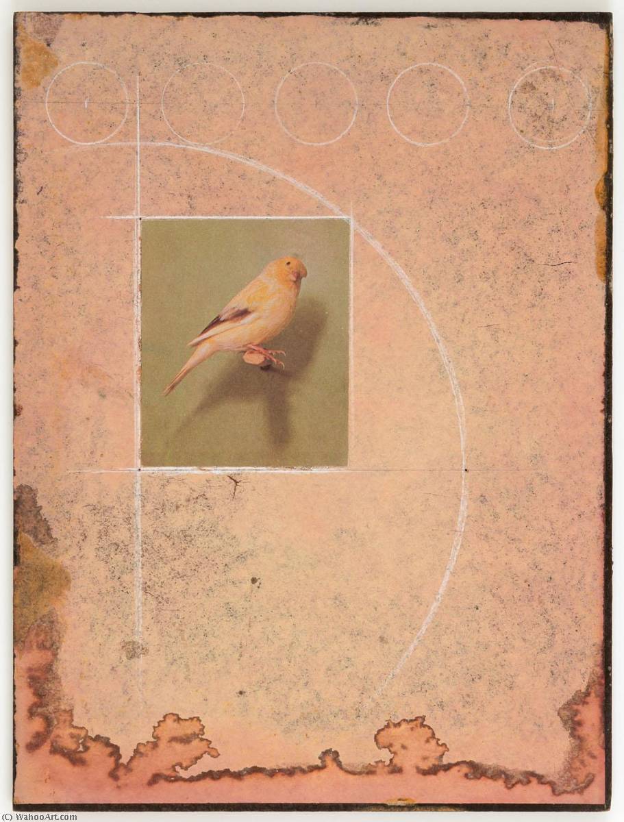 Untitled (yellow Canary On Perch) — Joseph Cornell