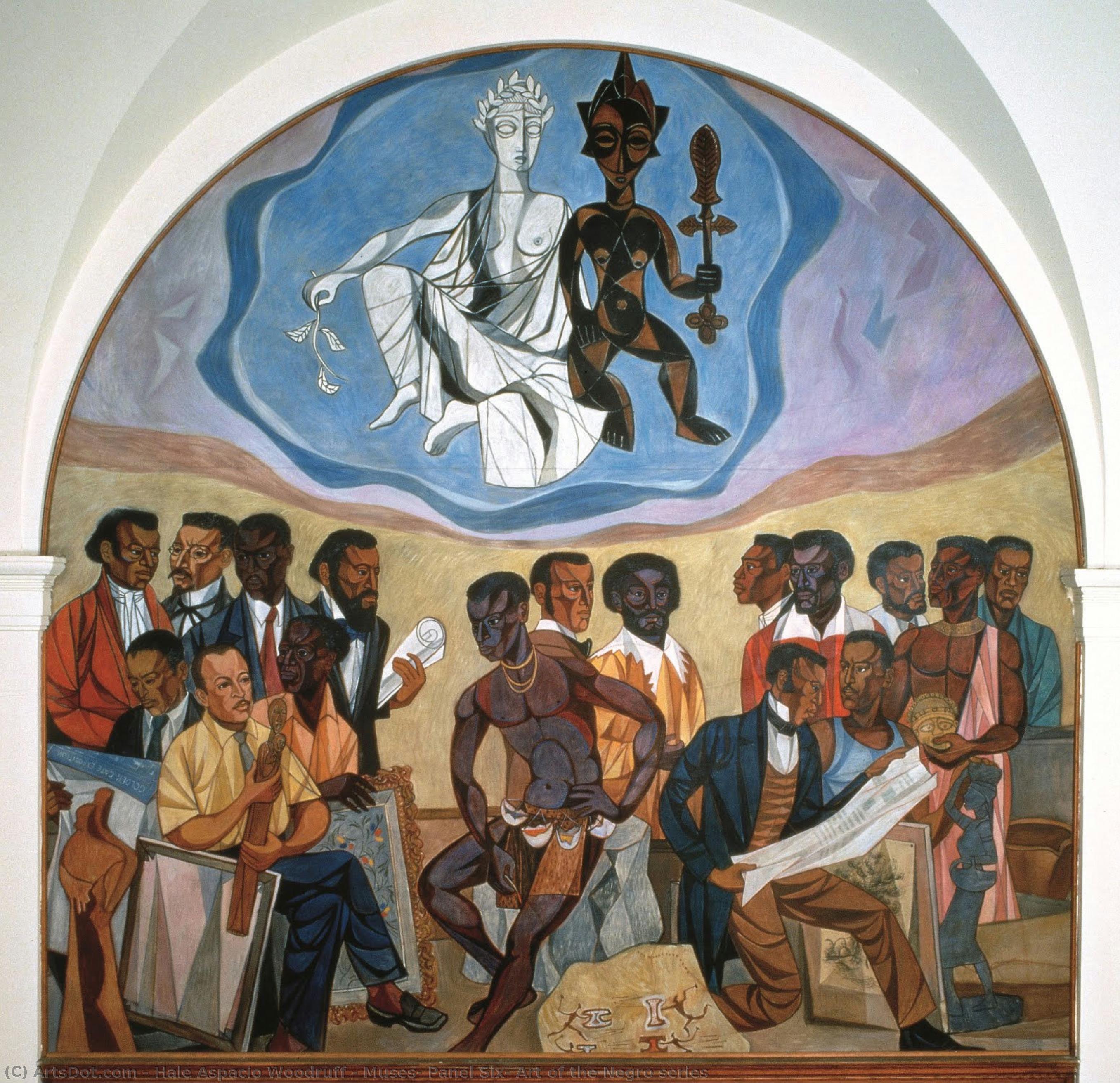 Muses, Panel Six, Art Of The Negro Series — Hale Woodruff