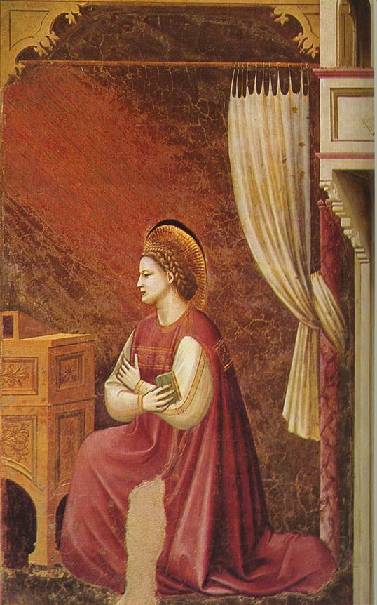 Scrovegni - [15] - The Virgin Receiving The Message — Đijoto Di Bondone