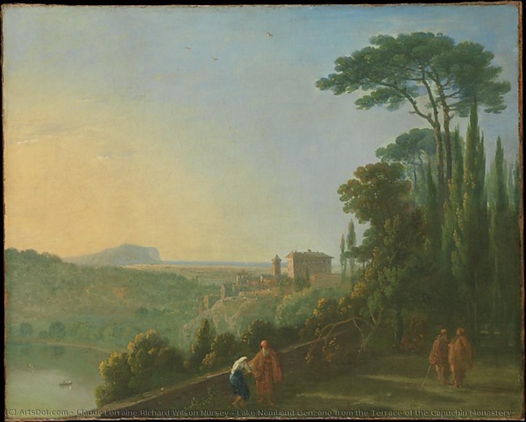 Lake Nemi And Genzano From The Terrace Of The Capuchin Monastery — Claude Lorraine Richard Wilson Nursey