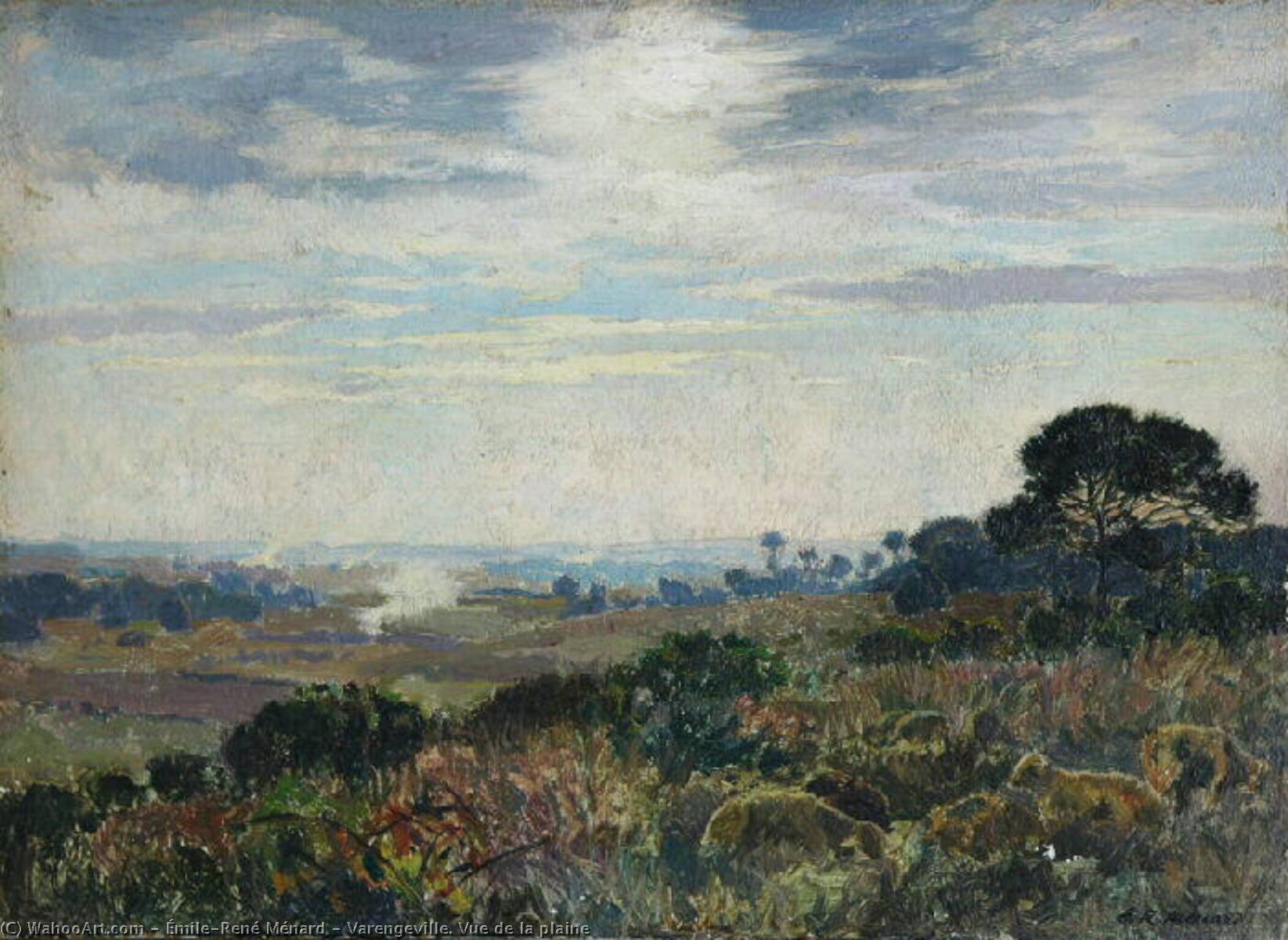 Varengeville. Vue De La Plaine — Émile-rené Ménard
