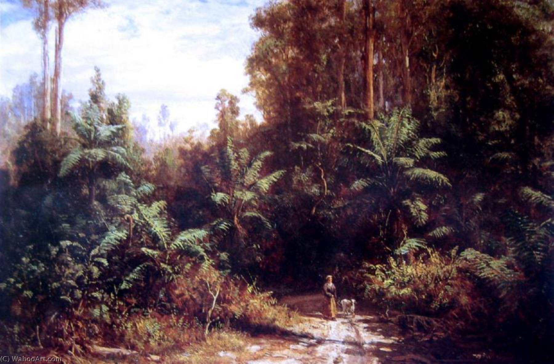 Figure In A Rainforest — Abram-louis Buvelot