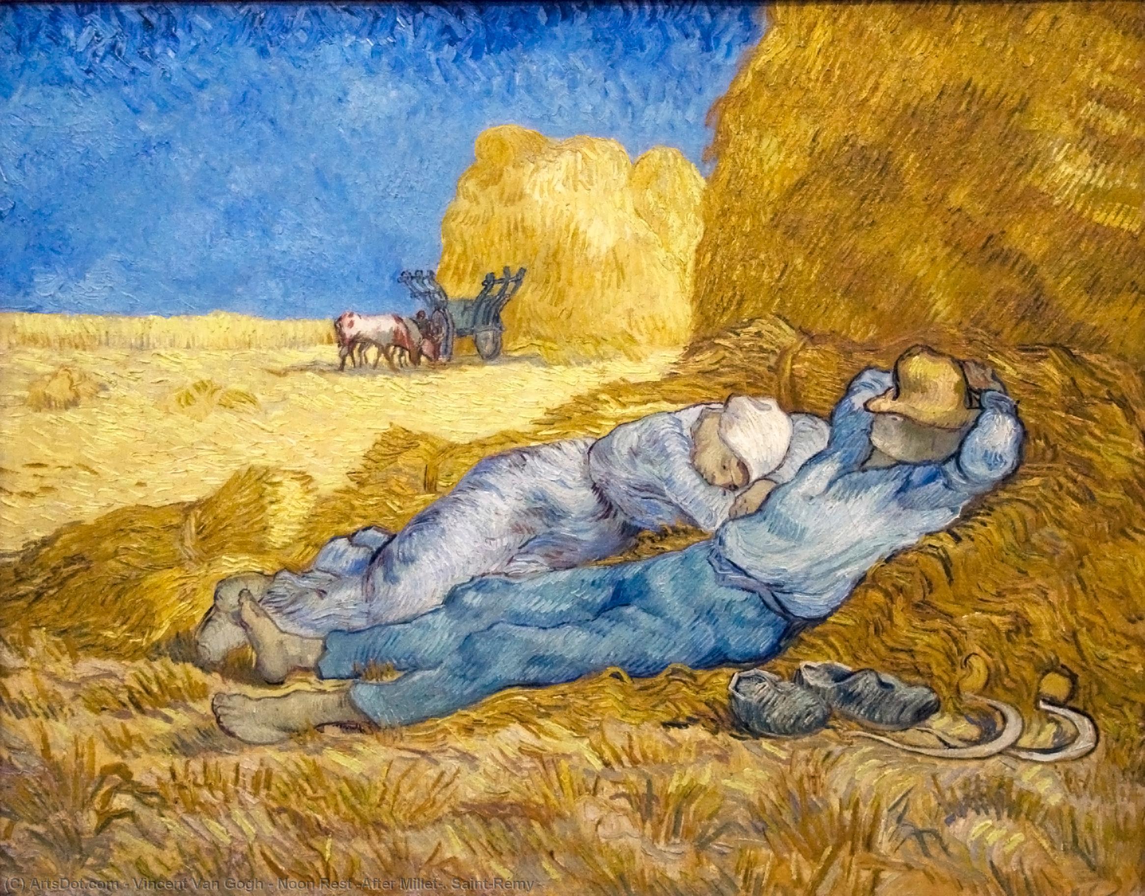 Mittagspause (nach Millet). Saint-rémy — Vincent Willem Van Gogh