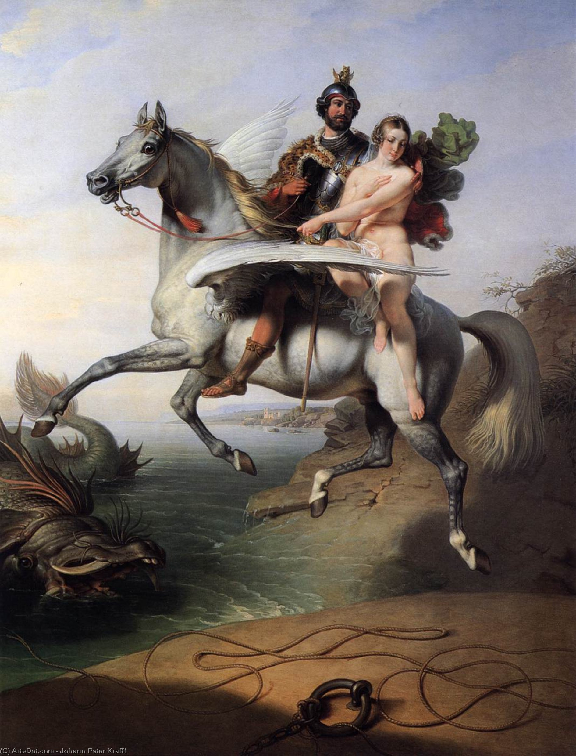 Ruggiero And Angelica — Johann Peter Krafft